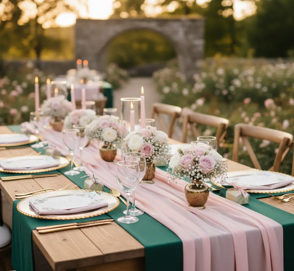 Table de décoration de mariage